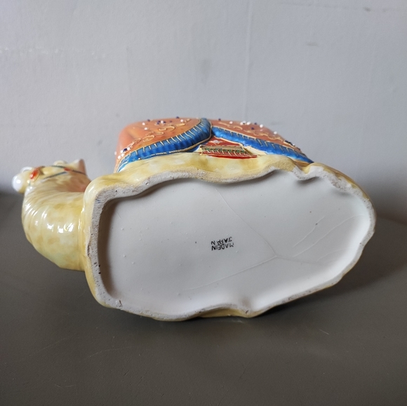 Camel Teapot WITHOUT HANDLE Peach Lusterware Vintage See Description - Picture 7 of 13